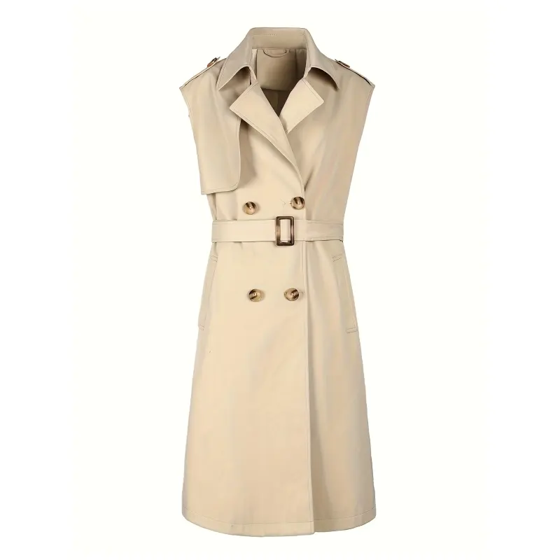 Women's Resort Style Sleeveless Duster Coat